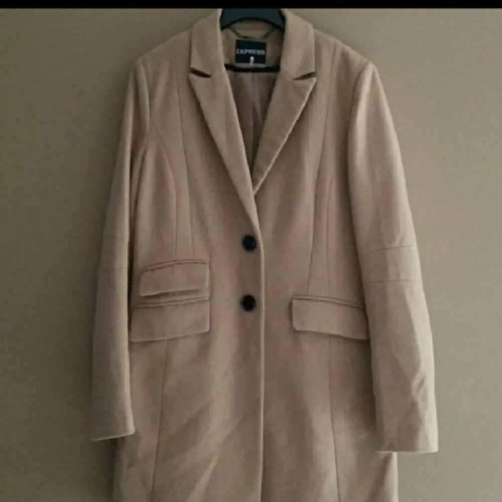 Express Wool Blend Peacoat